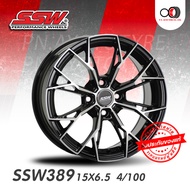 ล้อแม็ก SSW รุ่น 389 ขอบ15" 4รู100 จำนวน 4 วง