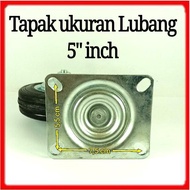 5 Inch Trolley Wheels 1 Set (4 Lives)/ Rubber Wheels / Showcase 5 Inch Trolley Redy Stock