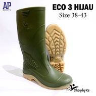 Sepatu Boots Karet AP Boots TERRA ECO 3 Hijau Size 38-43/ Sepatu AP Boots Tinggi APD Perkebunan Pert