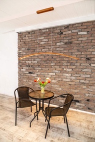 木質線性吊燈、吊燈、LED 吊燈、吸頂燈