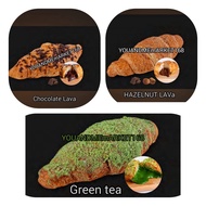 New CHOCOLATE LAVA CROISONT/HAZELNUT LAVA CROISSANT/ GREAN TEA CROISSANT 100g± Halal FROZEN