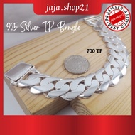 READY STOCK | Original 925 Silver Bracelet 700 TP Bangle For Men | Gelang Tangan Lelaki 700 TP Perak 925