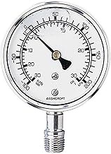 Ashcroft 1008SL2.5 0 to 60 psi and 0 to 400 kPa Dual-Scale Gauge, Bottom Connection