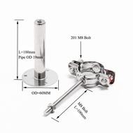 Length100 mm to 200 mm Adjustable Pipe Holder Stainless Steel Pipe Hanger Pipe supporter Male Type P