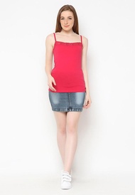 Big Brocade Tanktop Pink Fanta Mobile Power Ladies - B6799