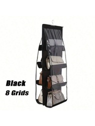 1 ชิ้น กระเป๋าแขวนตู้เสื้อผ้าแบบซิปใส 6/8 ช่อง ห้องพักในหอพัก ที่แขวนชั้นใส่กระเป๋า กระเป๋าสะพายเก็บ