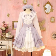 全新日系Amavel 魔法少女量產型可愛少女收藏系列紫色套裝 襯衫 +  jsk 背帶半身裙 連身裙 百變小櫻 magic card cosplay 動漫展