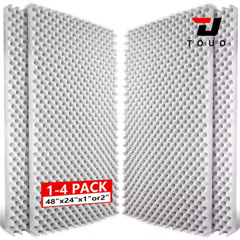 TOUO Egg Cotton Wall Soundproofing Panels 1-4Pack Acoustic Foam 47.2"x23.6" Noise Control Perfect fo