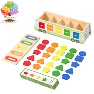 Wooden Montessori Play House, Ball Coin Drop Toy House Object Permanence Box for Infant Babies 6-12 Months, Shape Sorter Toy