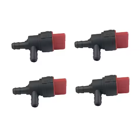 4Pc 1/4 Inch 90 Degree Fuel Shut Off Valve Fit For SureFit/Stens/Oregon/MTD/Cub Cadet for Briggs & S