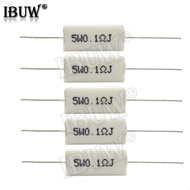 10PCS 5W Cement resistance 0.1 ~ 10k ohm 0.33R 1R 10R 100R 0.22 0.33 1 10 100 1K 10K ohm Cement resi