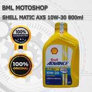 Oli Shell AX5 Matic 10W-30 800ml Orisinil Oli Motor Matic