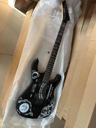 ทำมือ ESP LTD Kirk Hammett Ouija กีต้าร์ไฟฟ้าสีดำ (รุ่นใหม่และประสิทธิภาพคุณภาพสูง