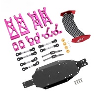 Micro B Set Metal Steering Knuckles C Hubs Suspension Arms CVD Shaft For 1/24 Losi Micro b Rc Car 2W