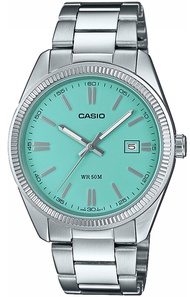 Casio Turquoise Blue สีใหม่‼ นาฬิกา ขอบหยัก รุ่น MTP-1302PD-2A2V คาสิโอ ของแท้ ประกัน 1 ปี