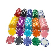 Poker Chip 50 pcs ABS Chip Coin Texas Holdem Coin