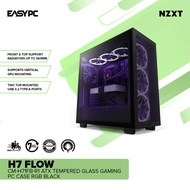 EasyPC| NZXT H7 Flow CM-H71FB-R1/ CM-H71FW-R1 ATX Tempered Glass Gaming PC Case RGB Black and White