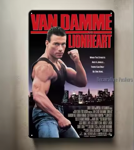 Lionheart jean claude van damme Movie Metal Poster Tin Sign