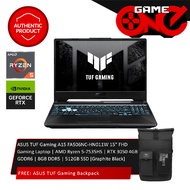 ASUS TUF Gaming A15 FA506NC-HN011W 15" FHD Gaming Laptop | AMD Ryzen 5-7535HS | RTX 3050 4GB GDDR6 | 8GB DDR5 | 512GB SSD [Graphite Black]