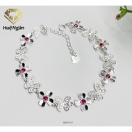 Lắc tay bạc 925 Huệ Ngân - Cỏ bốn lá và bướm xinh BB0743 T