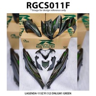 COVER SET LAGENDA 115 FI YAMAHA ORIGINAL RAPIDO Dnlgm1 Green ACCESSORIES MOTOR Y15ZR Y16Z 125Z COVER