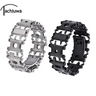 tachiuwa 29 in 1 Tread Bracelet Multifunction Tool Outdoor Bolt Driver Kits Travel Wearable Bike