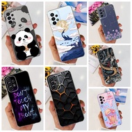 For Samsung A23 Case A23 5G Transparent Aesthetic Cute Panda Soft TPU Back Cover For Samsung Galaxy 