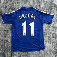 2006-2007 Chelsea-er Home Jersey Blue Ready Stock Retro Jerseys DROGBA No.11 Soccer Top Embroidery p