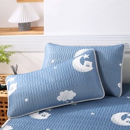 1pc Latex Pillowcase Summer Cool Quilted Latex Pillow Case Bedroom Pillow Cover 30x50cm 40x60cm