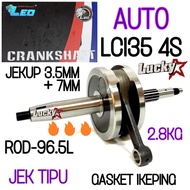 Y15-ZR / LC135 LEO THAI RACING CRANKSHAFT JEK 7MM (3.5MM) ROD 96.5L (JET TIPU/GASKET SEKEPING) Y15ZR LC4S LC5S 4S 5S UP