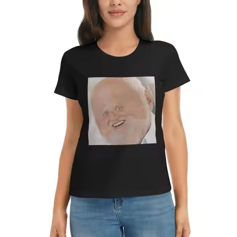 Women T-Shirt Hide The Pain Harold Meme Summer Short Sleeve Tees Round Neck Cotton T Shirts Clothes 