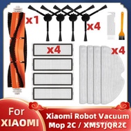 For Xiaomi Robot Vacuum-Mop 2C | XMSTJQR2C Main Brush Side Brush Hepa Filter Mop Rag Replacement Spare Parts Accessories