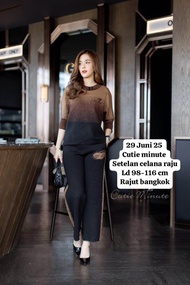 SETELAN CELANA RAJUT BANGKOK CUTIE MINUTE