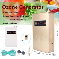 15W 220V 50Hz Protable Ozone Generator Ozonator Air Purifier Water Food Sterilizer 1pc