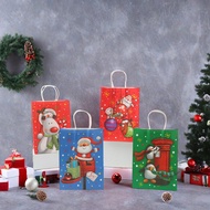 kids goodie bag toddler goodie bag goodie bag for kids birthday Cartoon Santa Claus Kraft Paper Bag 