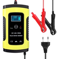 12V 6A Full Automatic Car Battery Charger Intelligent Fast Power Charging Pulse Repair Chargers Wet Dry Lead Acid Batter