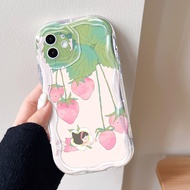 Casing HP for iPhone 7 Plus 7 8 8 Plus SE 2020 2022 iPhone7 iPhone8 ip 7p 8p 7+ 8+ SE2 SE3 7Plus 8Plus ip7 ip8+Case Softcase Cute Casing Phone Cesing Soft Cassing Little Girl Strawberry for Sofcase Cashing Chasing Case