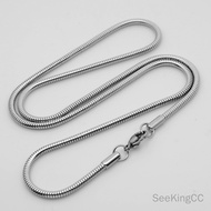 316 Titanium Steel Snake Bone Chain Round Snake Bone Chain Titanium Steel Necklace Stainless Steel N