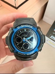 Casio G-Shock 4778 AW-591 藍色 三眼石英太陽能表 雙時間 Shock Resist Watch 卡西歐 GSHOCK 男裝/女裝/手錶 卡西欧