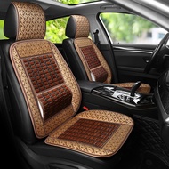 ST-🌊Summer Bamboo Car Seat Cushion Wuling Rongguang Double Row Seat Cover Light Mini Truck Liuzhou Wuling Van Universal