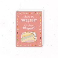 Singapore Souvenir Greeting Card – (Happy Birthday) Ice Cream Sandwich Cool Sweet Wafer