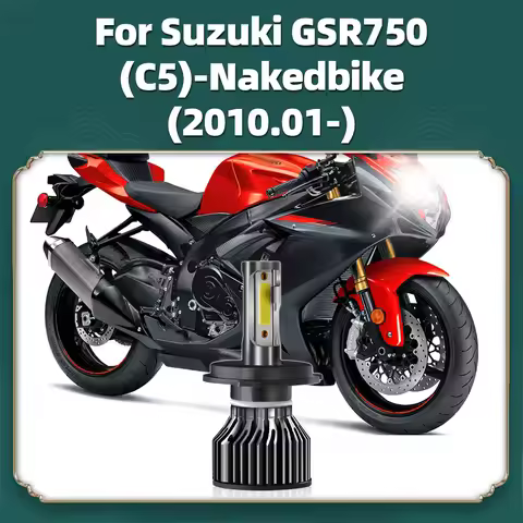 1x Motorcycle LED H4 10000LM Headlight For Suzuki GSR750 (C5) Nakedbike 2010 2011 2012 2013-2023 Mot