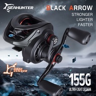 SEAHUNTER Black Arrow Reel BC Baitcasting Fishing Reel,7.2:1 Gear Ratio, 6+1 BB, Drag Clicker, 4.5KG