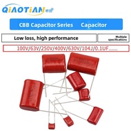 CBB Capacitor 100V 63V 250V 400V 630V 104J 0.1uf 100nF 105 2.2UF Passive Electronic Component Bridge