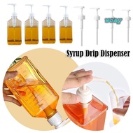 WOAY Coffee Syrup Press Bottle, Large Capacity 1600ml Syrup Drip Dispenser, Durable 5/8/10CC with Sc
