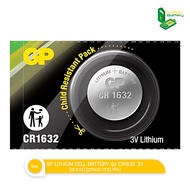 GP LITHIUM CELL BATTERY ถ่านกระดุม รุ่น CR1632 3V (DL1632) (CR1632-7C5) แท้ ไฟเต็ม