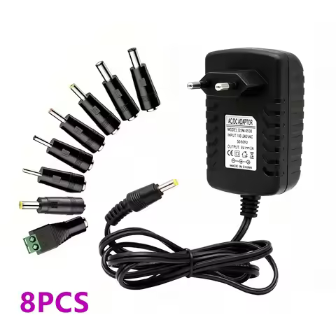 DC 5V 12V 24V 6V 9V Power Supply Adapter 1A 2A 3A 8V 10V 15V 2A 3A Power Adapter DC Plug Converter E