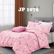Sprei Katun Jepang Motif Garis Bunga Pink Sakura Abstrak Minimalis Custom - Sprei Murah Surabaya