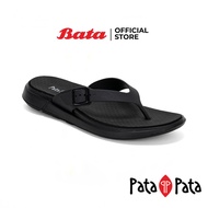 Bata บาจา ยี่ห้อ PataPata รองเท้าแตะ รองเท้าใส่เล่น รองเท้าแตะหนีบ Flat Sandas สำหรับผู้หญิง รุ่น ALVA สีดำ 5716432