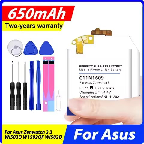 C11N1541 C11N1510 C11N1502 C11N1609 Battery For Asus Zenwatch 2 3 5 6 Z5 Max Go5" W1502QF WI503Q WI5